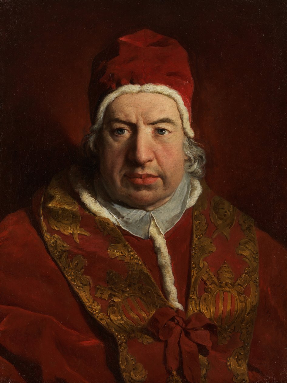 Pave Benedikt XIV Prospero Lambertini, 1675-1758, 1746. af Pierre Subleyras