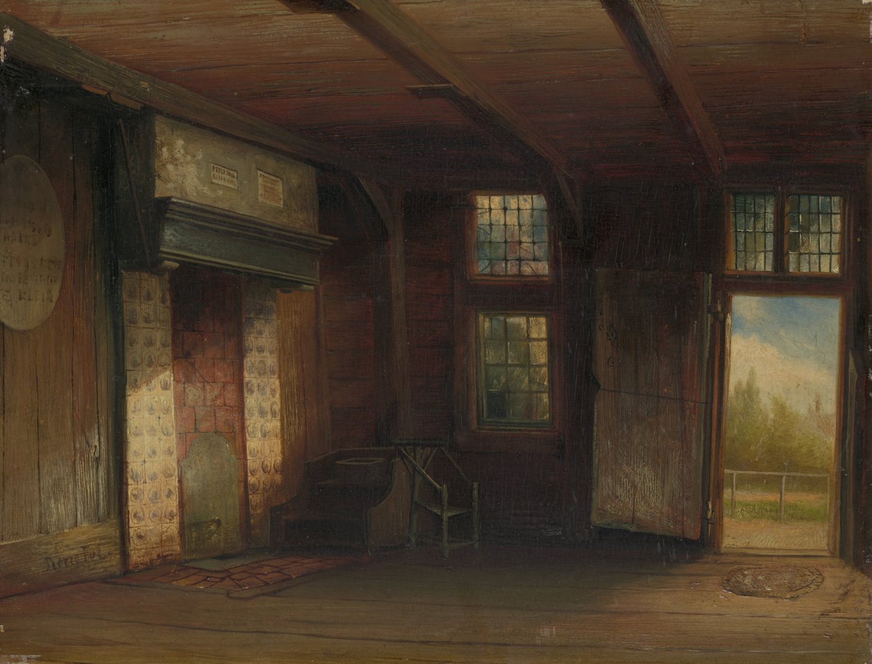 Interiør af Tsar Peter House i Zaandam af Pierre Tetar van Elven
