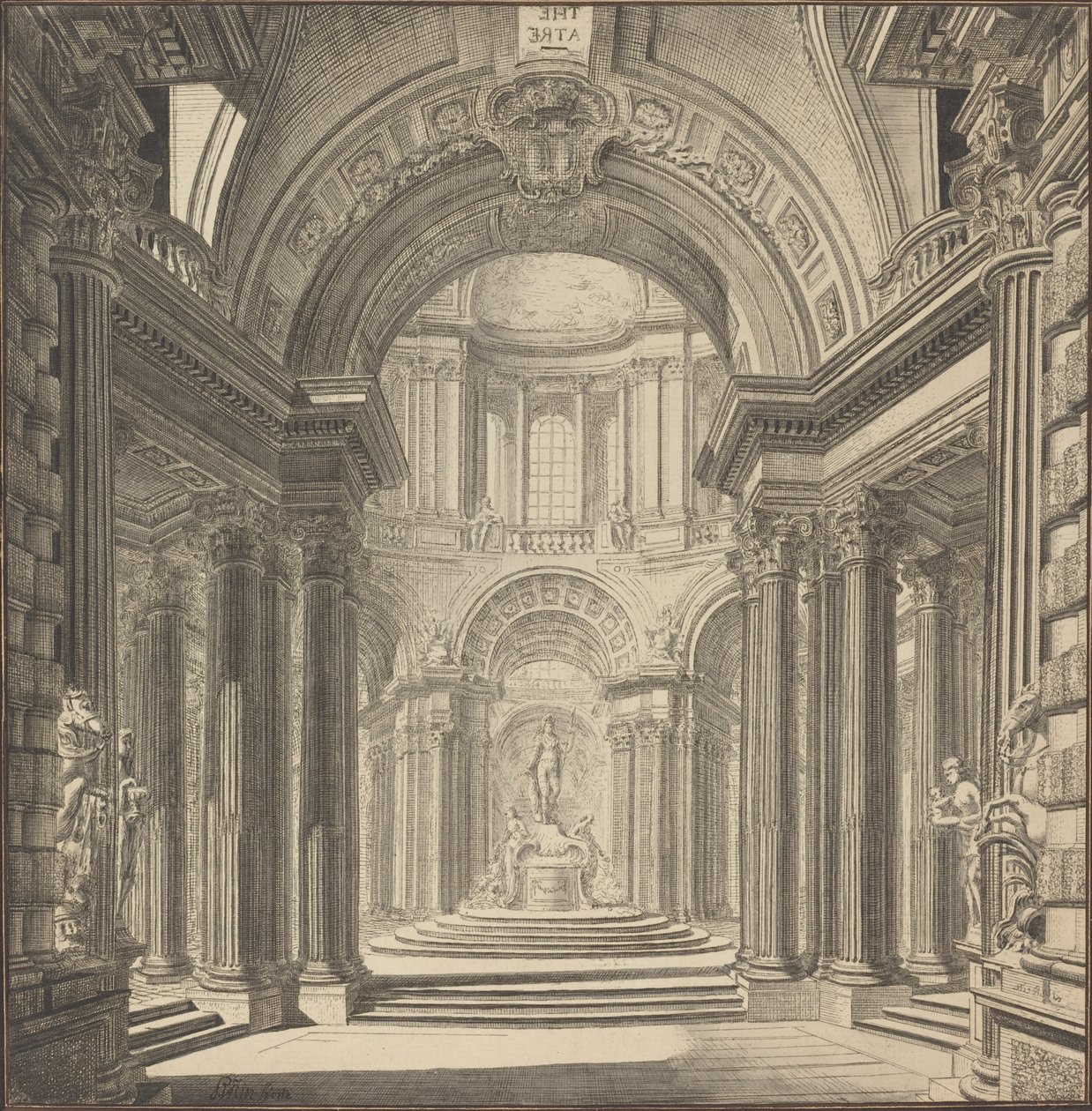 Indersiden af et tempel af Pierre Varin