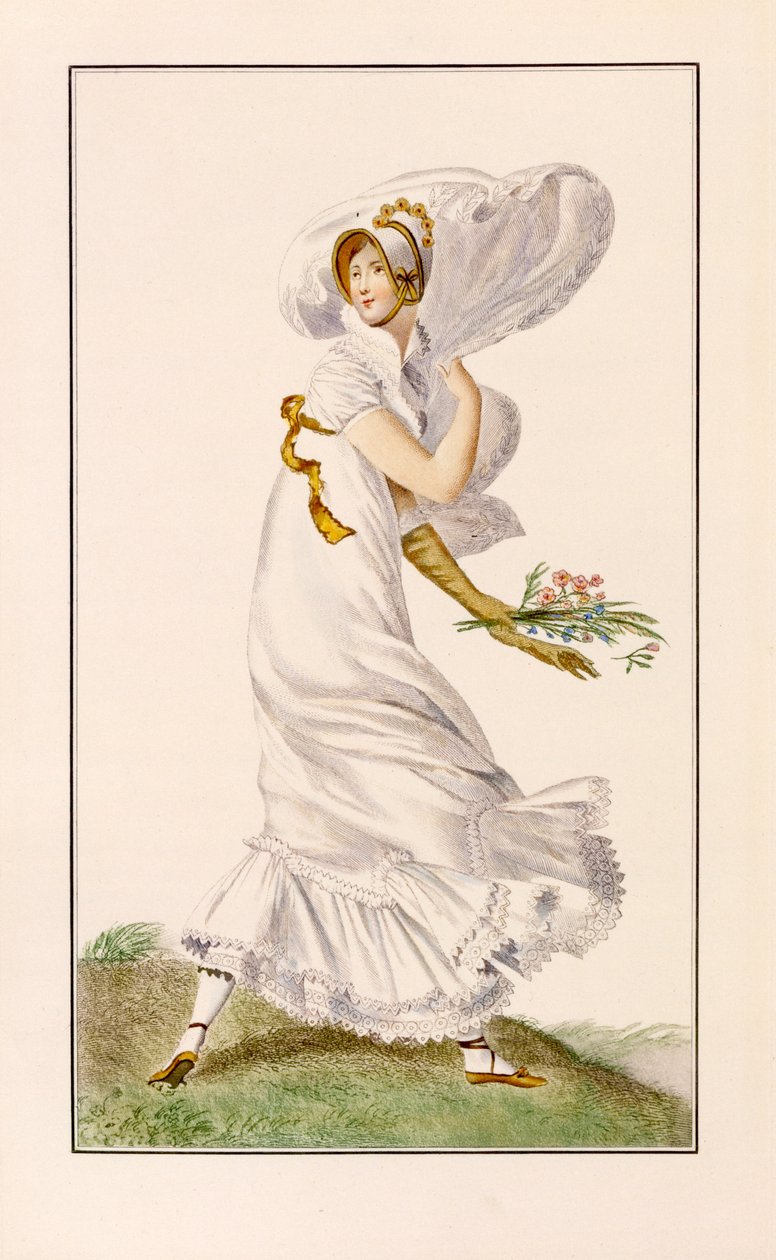 Chiffon Promenade kjole, 1812 af Pierre de La Mesangere