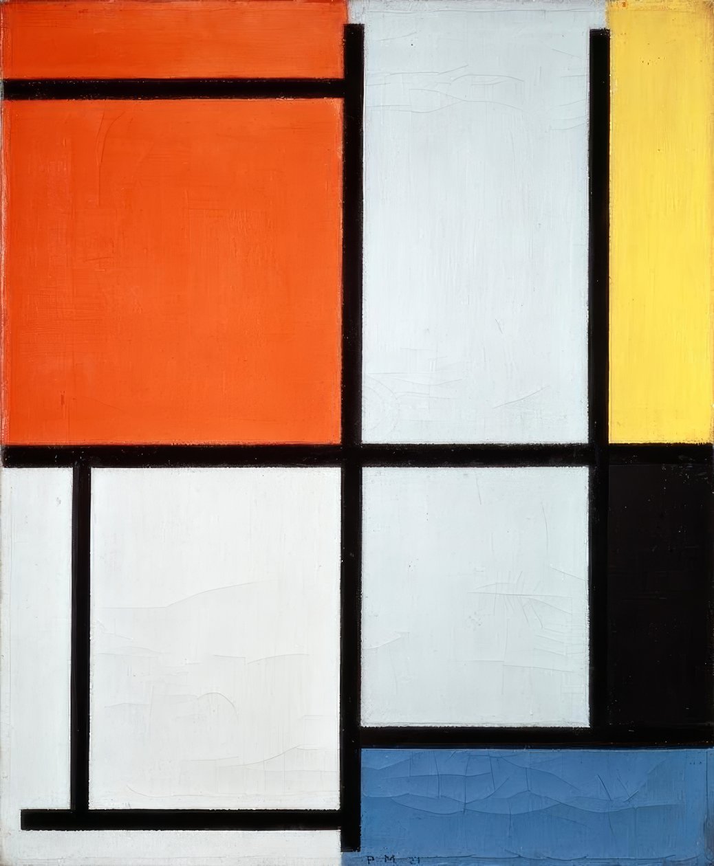 Sammensætning af Piet Mondrian