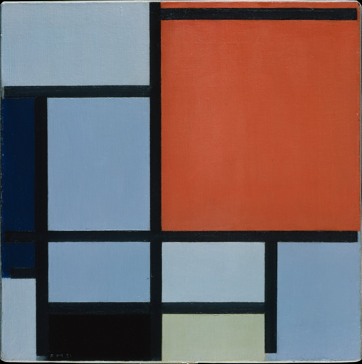 Komposition, 1921 af Piet Mondrian