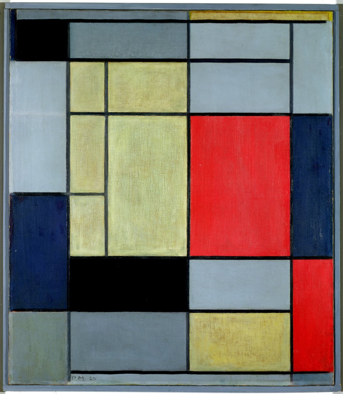 Komposition I, 1920 af Piet Mondrian