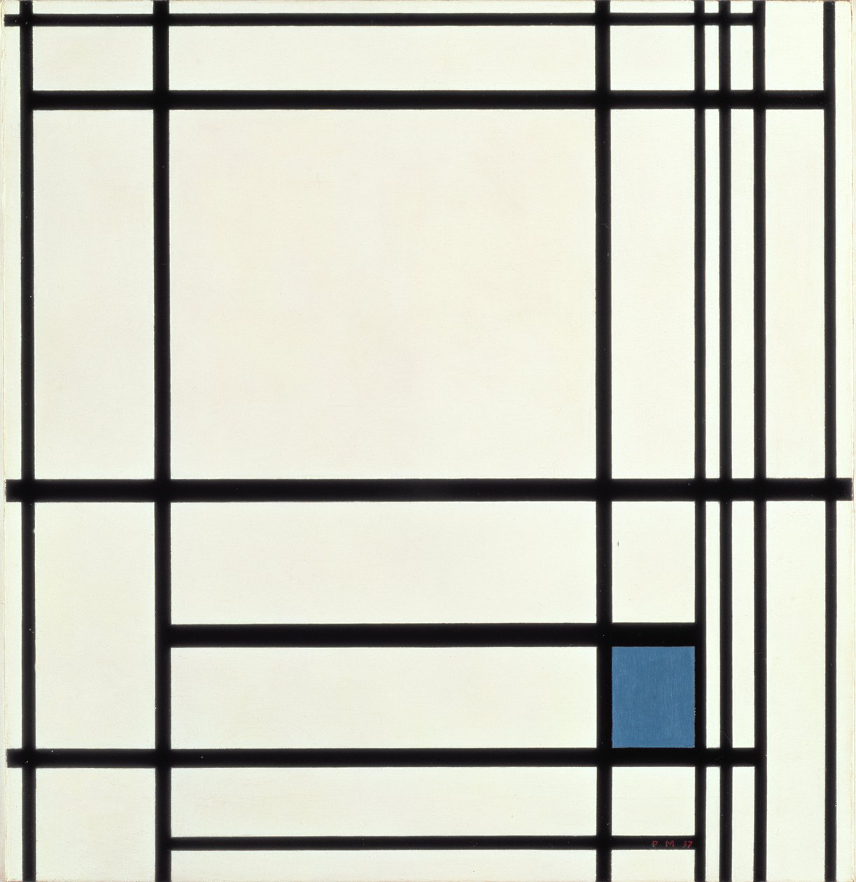 Komposition i linjer og farver: III, 1937 af Piet Mondrian