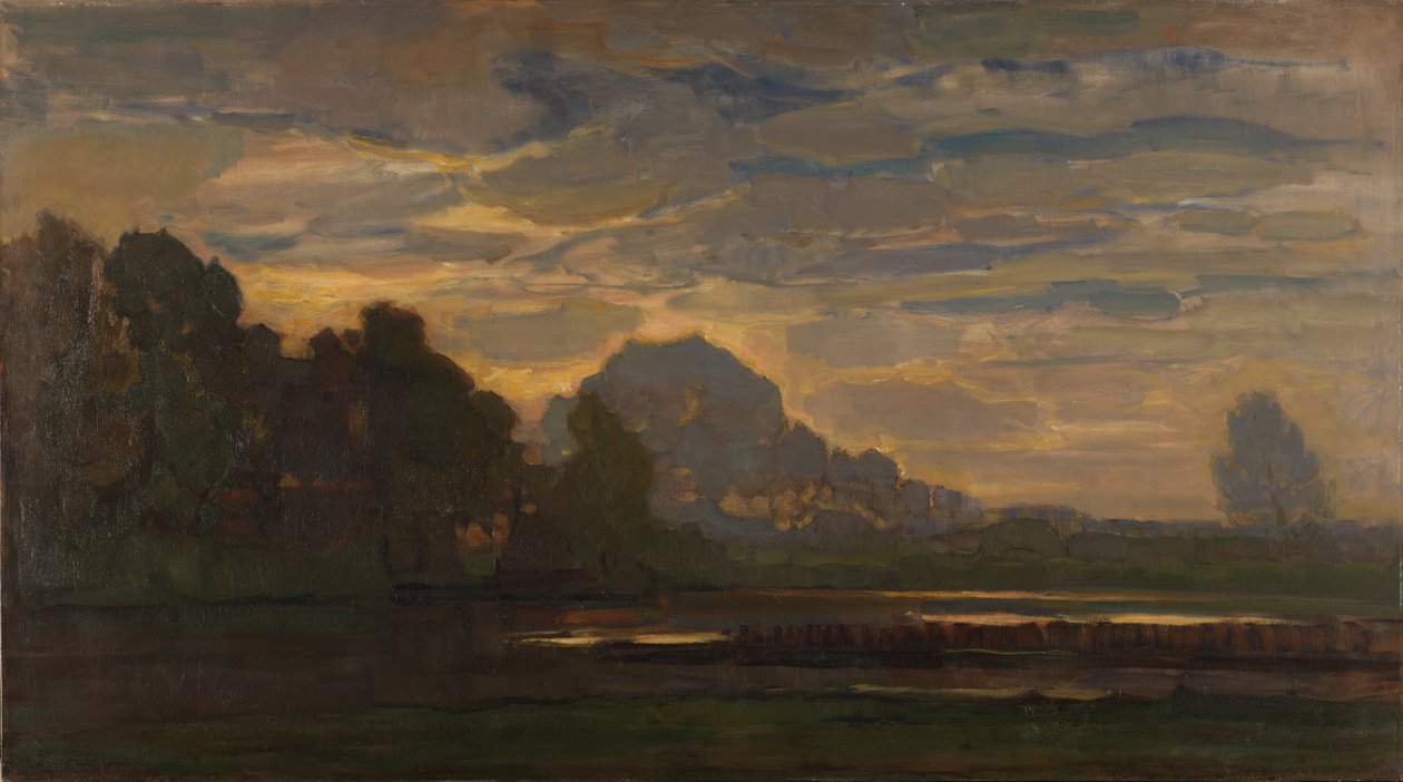 Fen nær Saasveld (stor version) ca. 1907 af Piet Mondrian