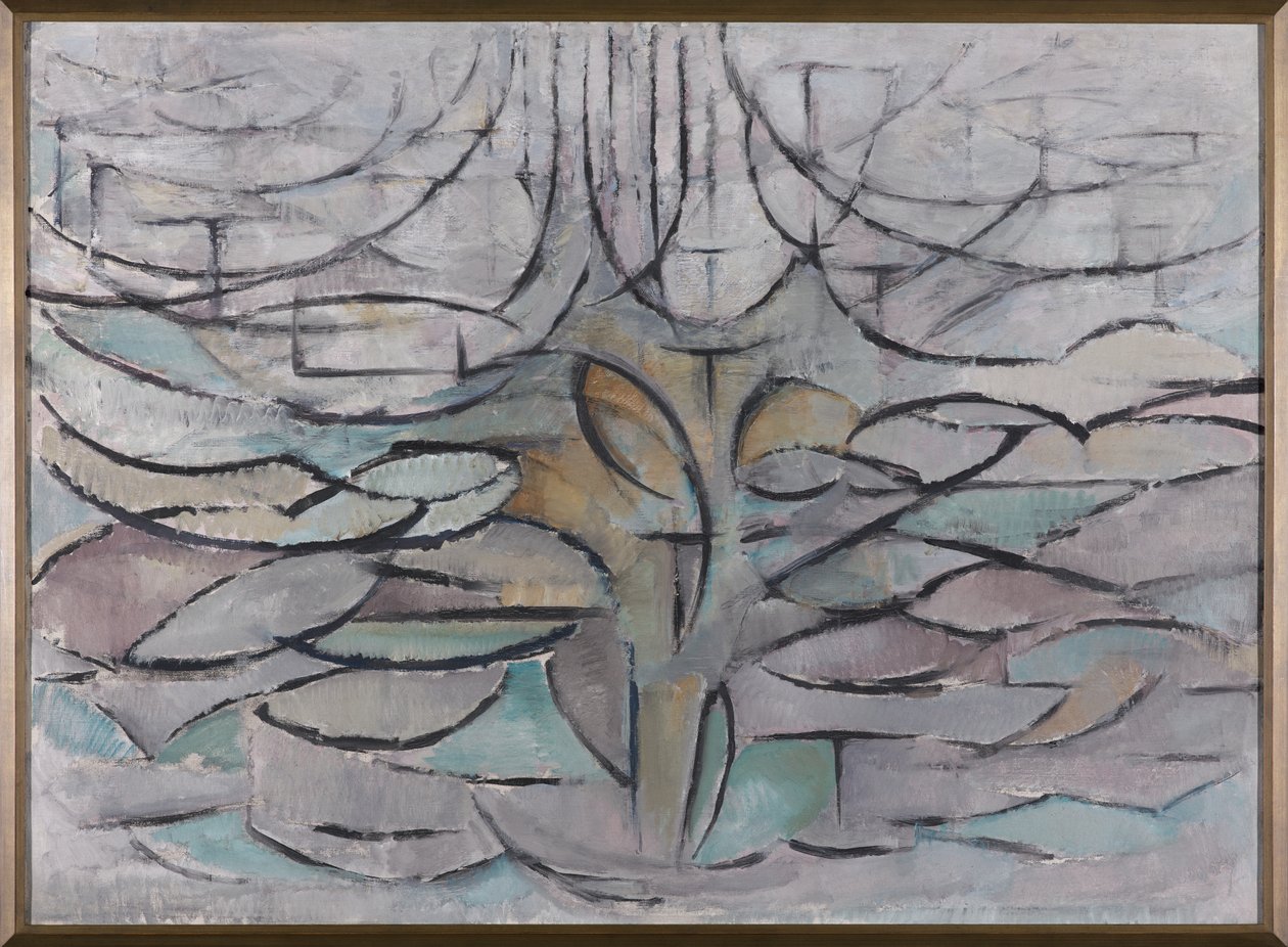 Blomstrende æbletræ, 1912 af Piet Mondrian