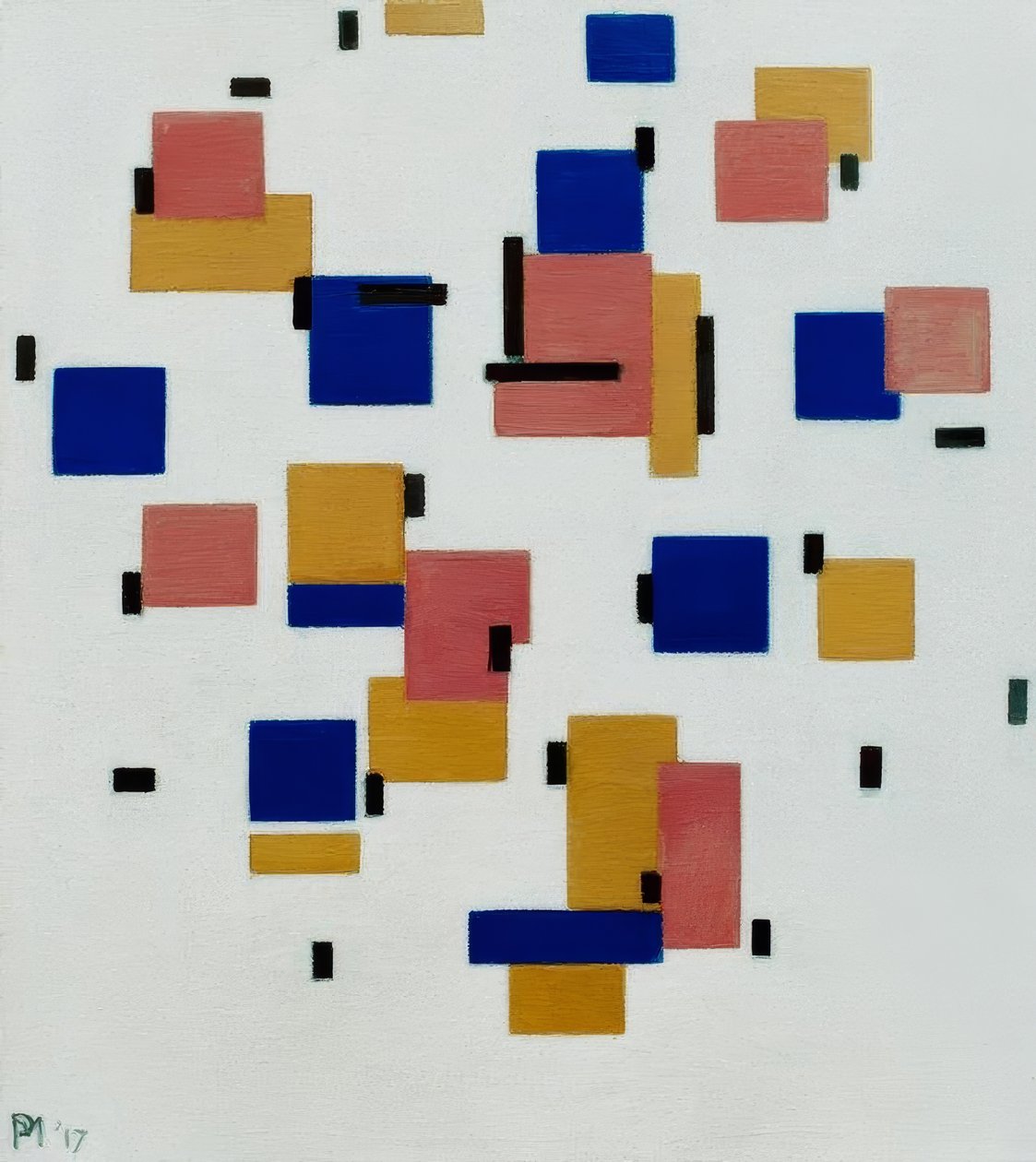 Sammensætning i farve B af Piet Mondrian