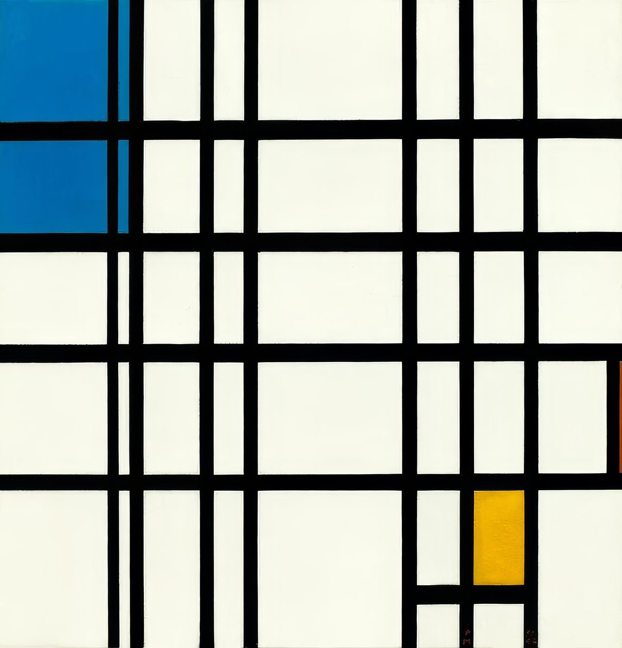 Rytme af de lige linjer af Piet Mondrian