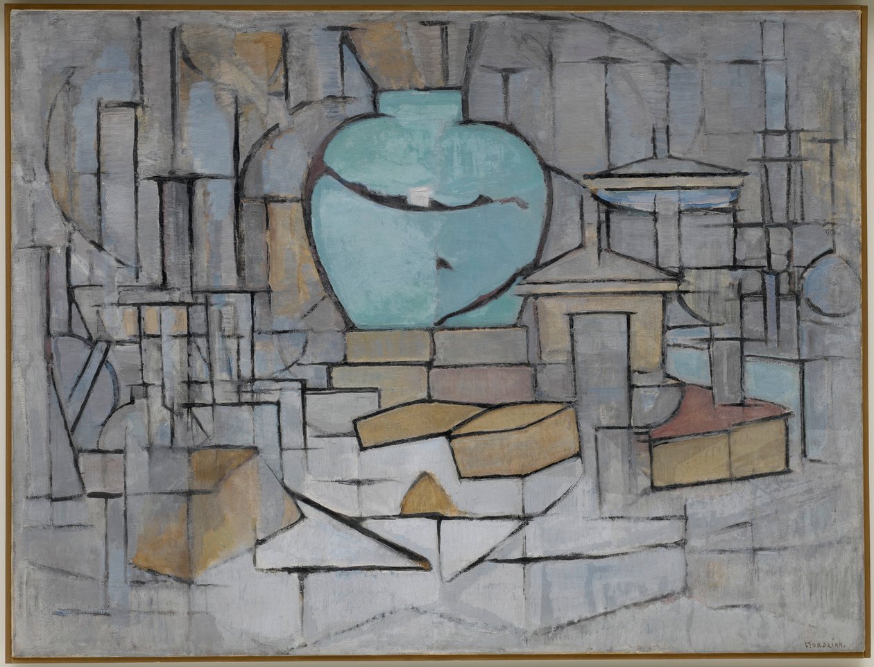 Stilleben med Gingerpot 2, 1912 af Piet Mondrian
