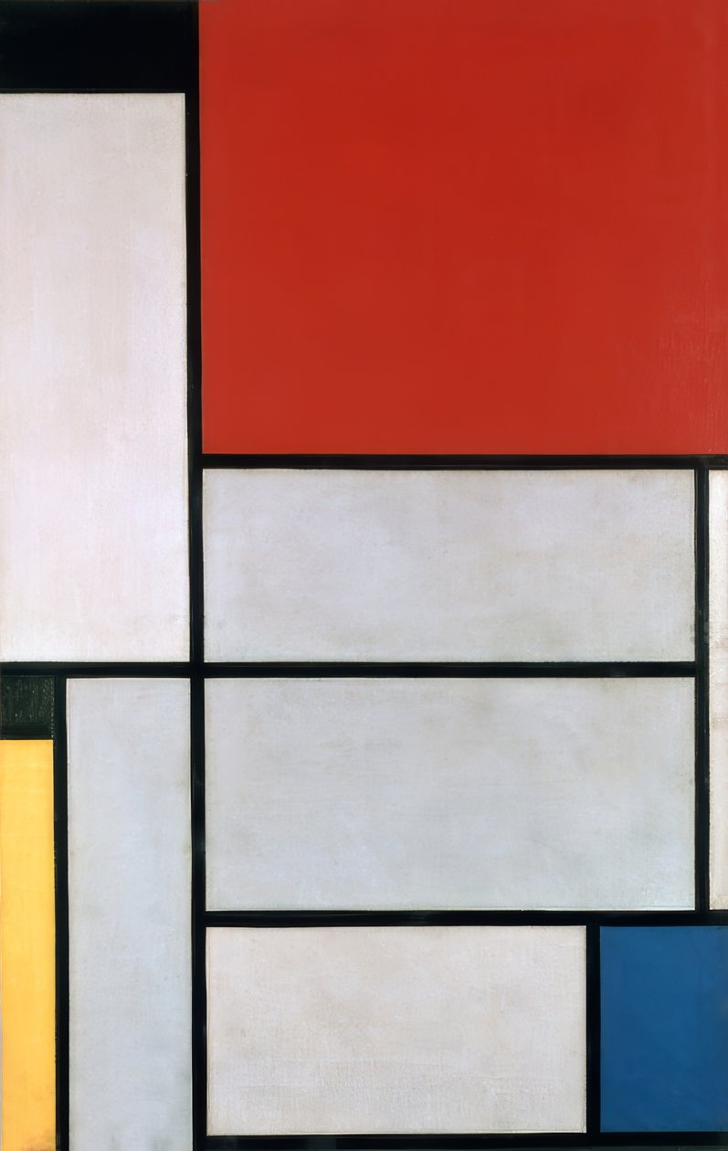 Tabel I af Piet Mondrian