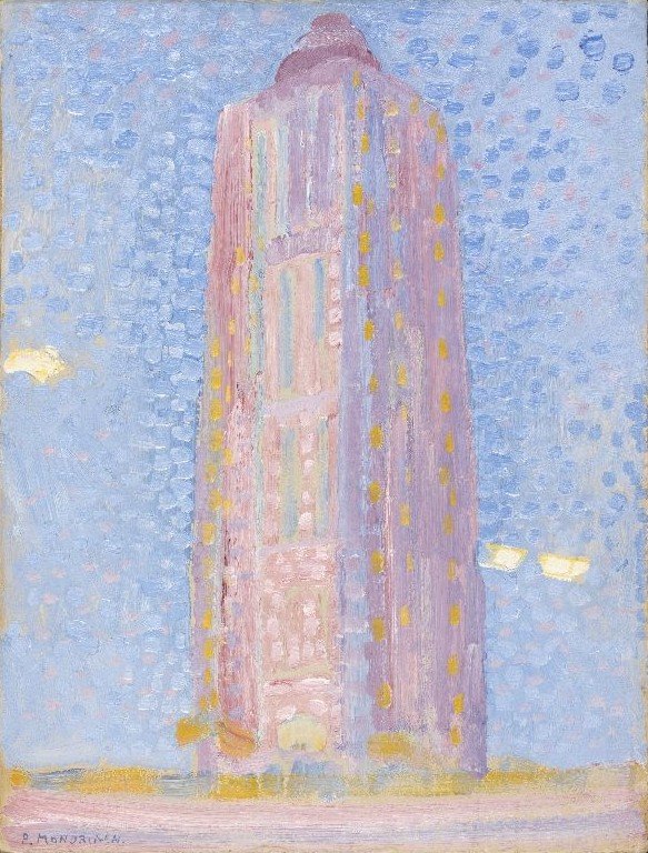 Fyrtårn ved Westkapelle af Piet Mondrian
