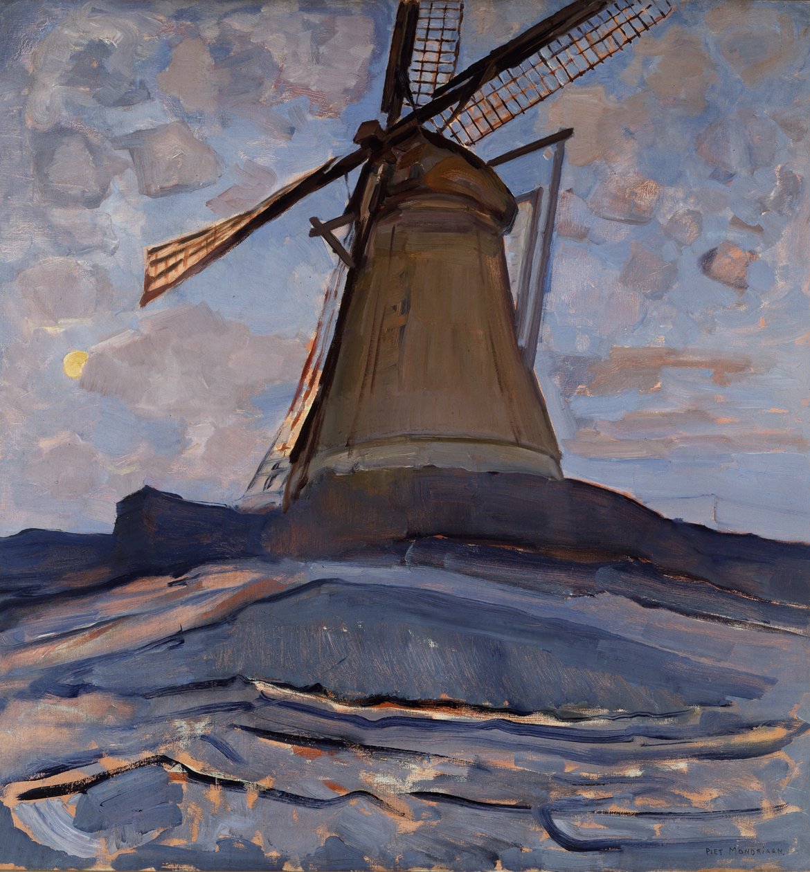 Vindmølle af Piet Mondrian