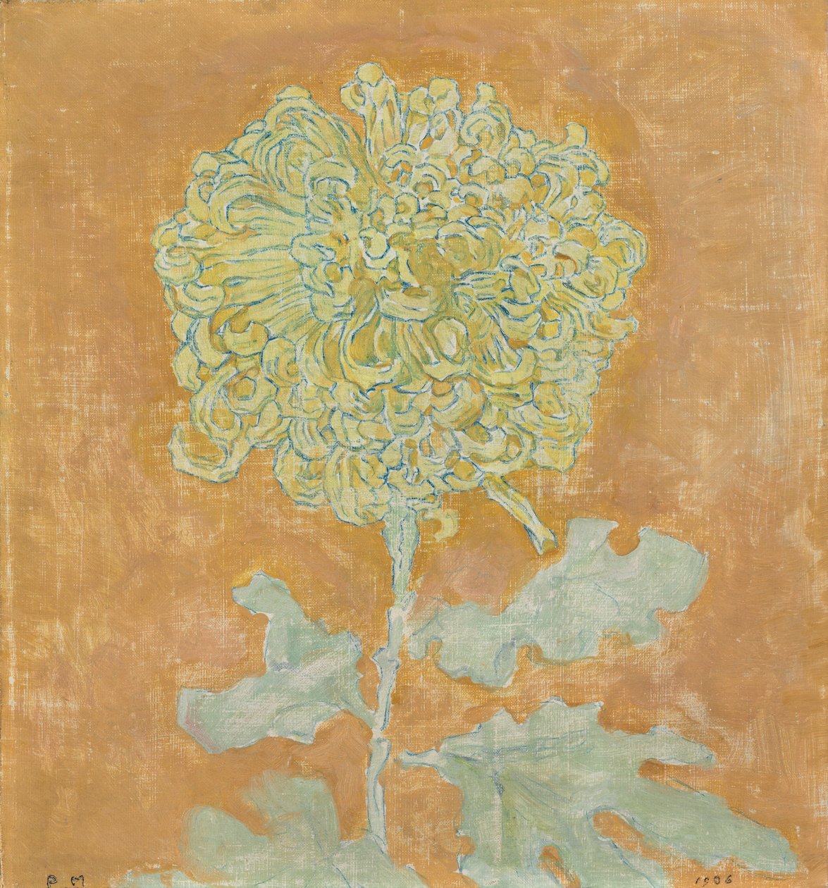 Krysantemum af Piet Mondrian
