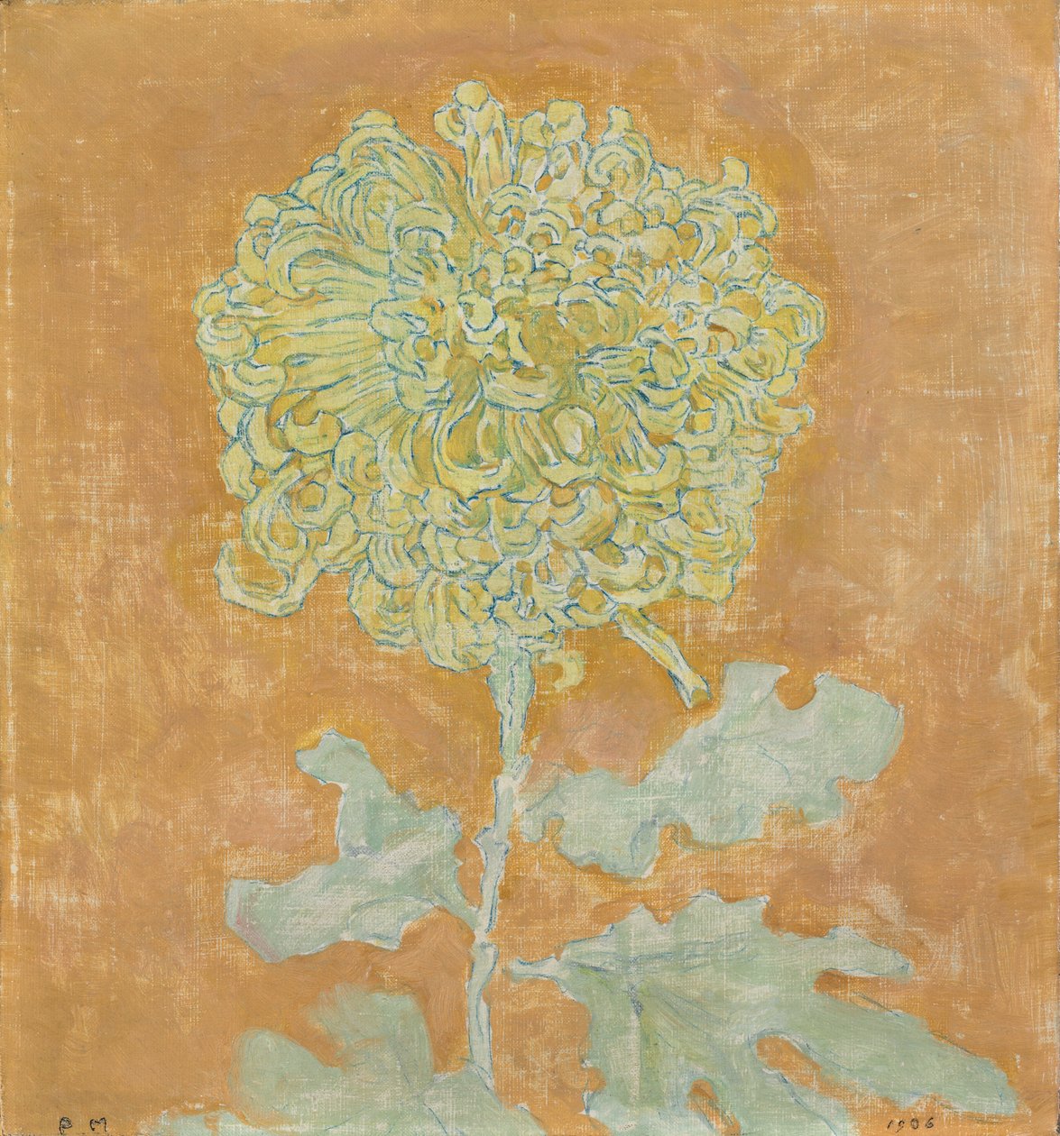 Krysantemum, 1906-1942 af Piet Mondrian