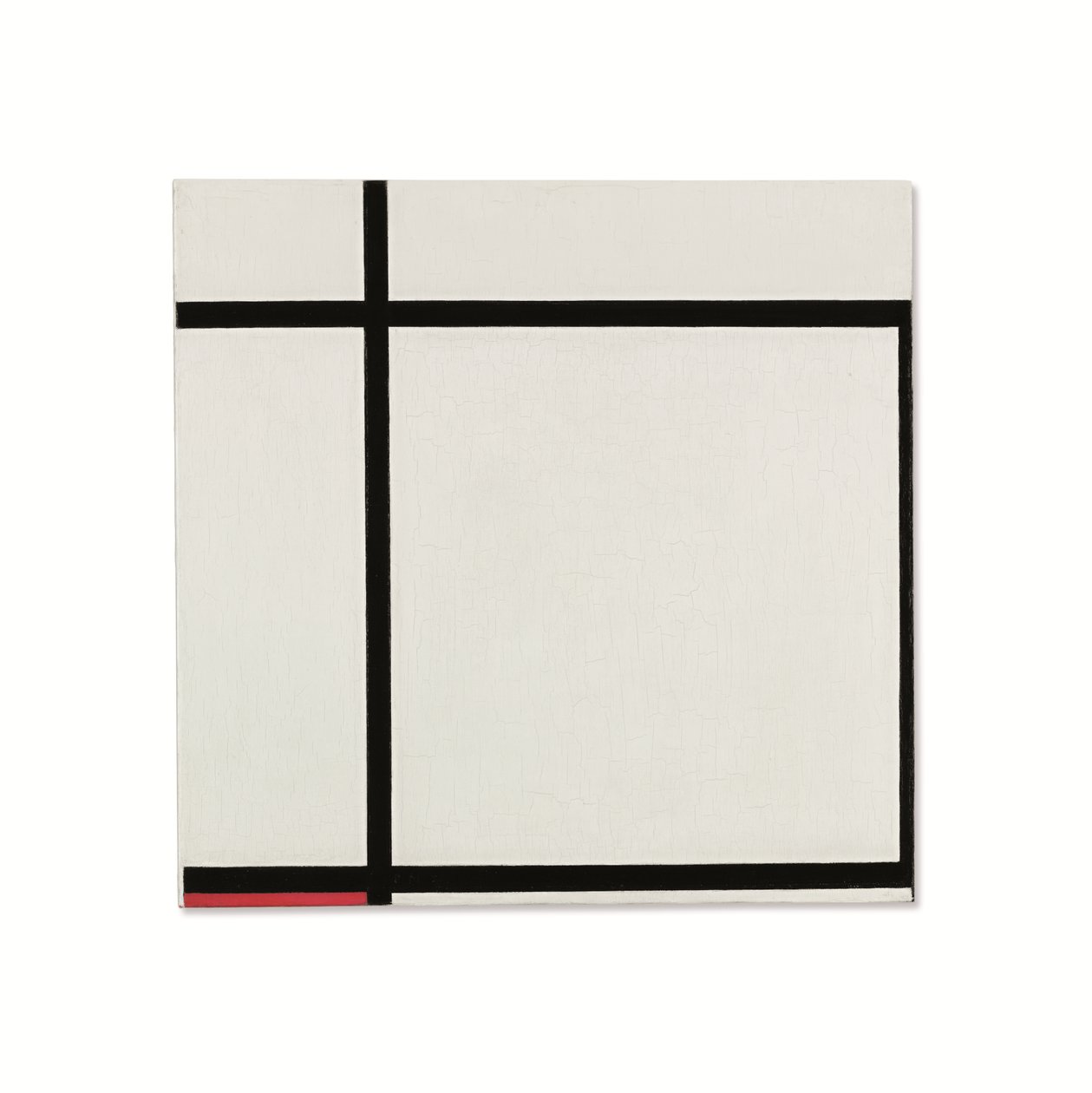 Komposition II, med rød af Piet Mondrian