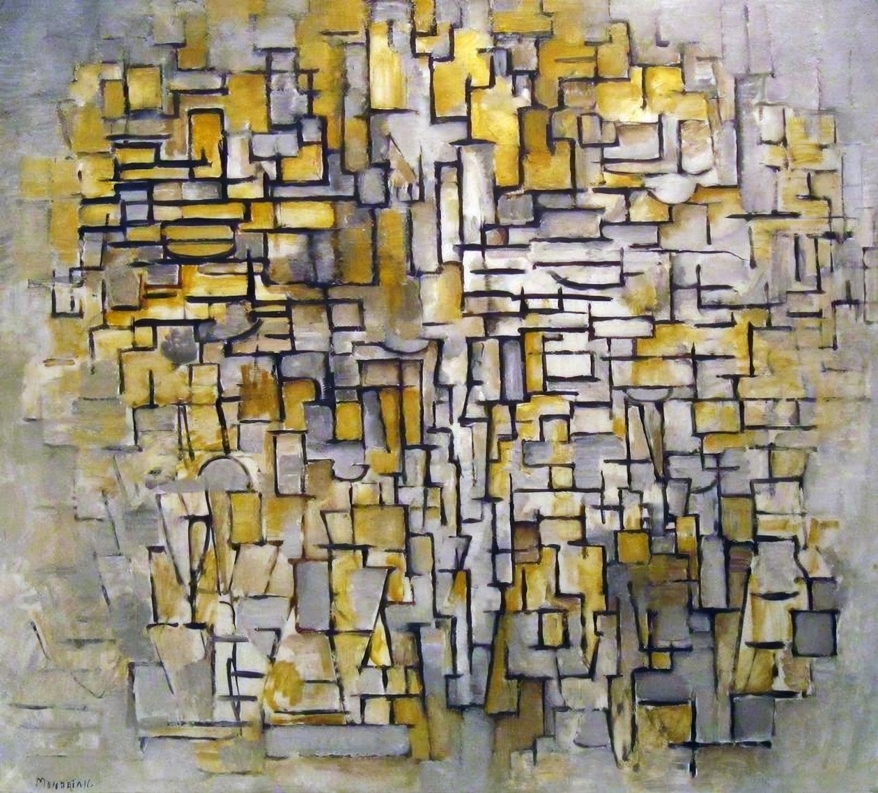 Komposition nr. VII, 1913. af Piet Mondrian 1872 – 1944 af Piet Mondrian