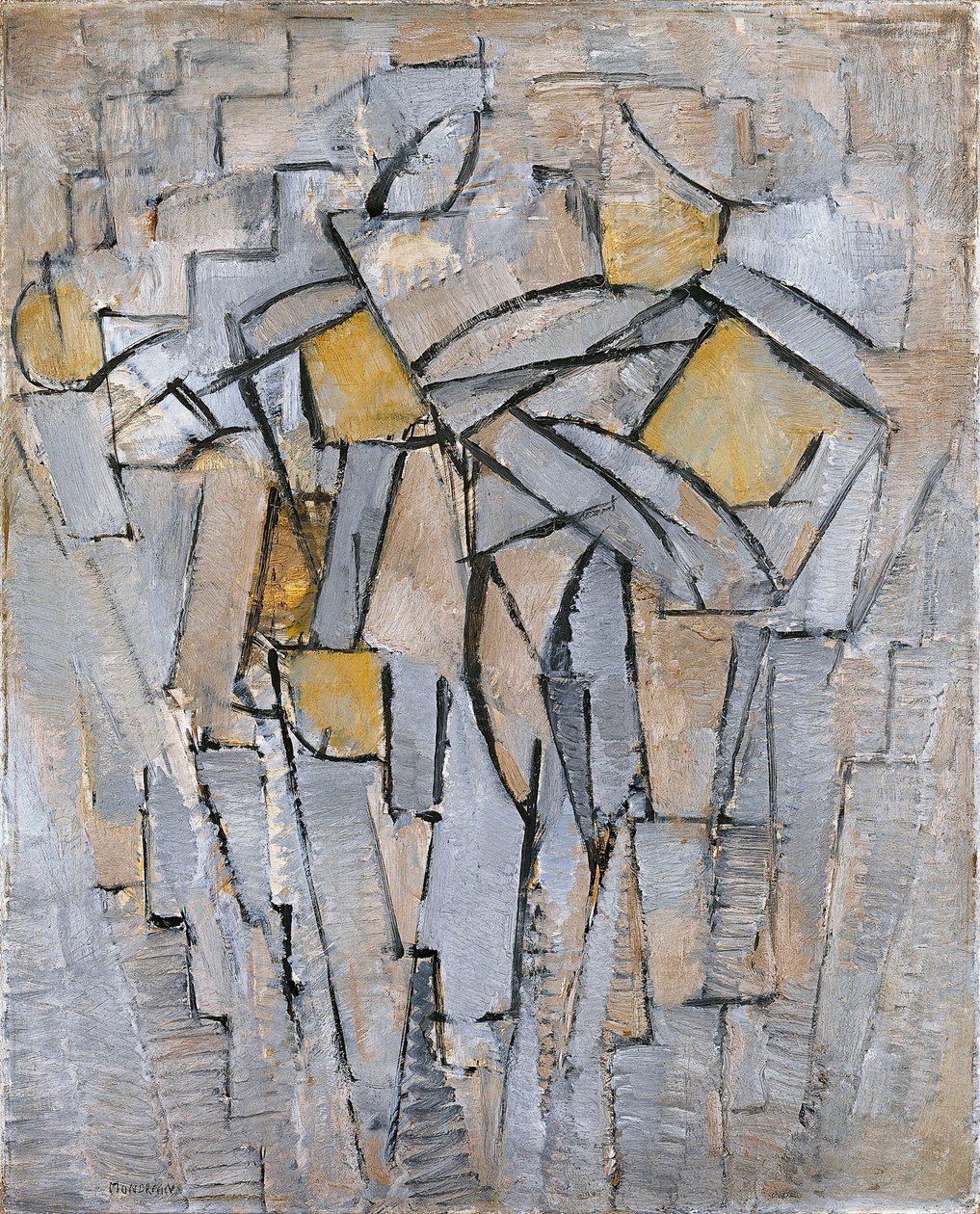 Komposition nr. XIII Komposition 2, 1913 af Piet Mondrian