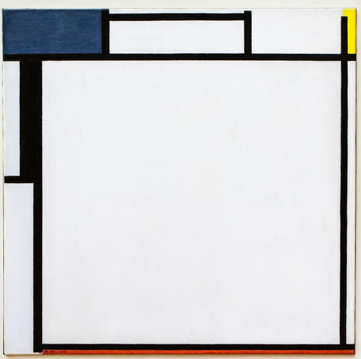 Firkantet sammensætning af Piet Mondrian