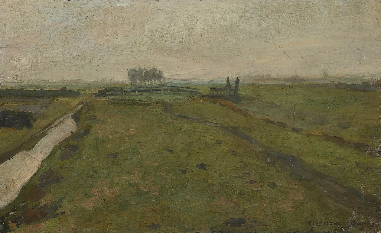 Landskab nær Amsterdam, ca. 1902. af Piet Mondrian