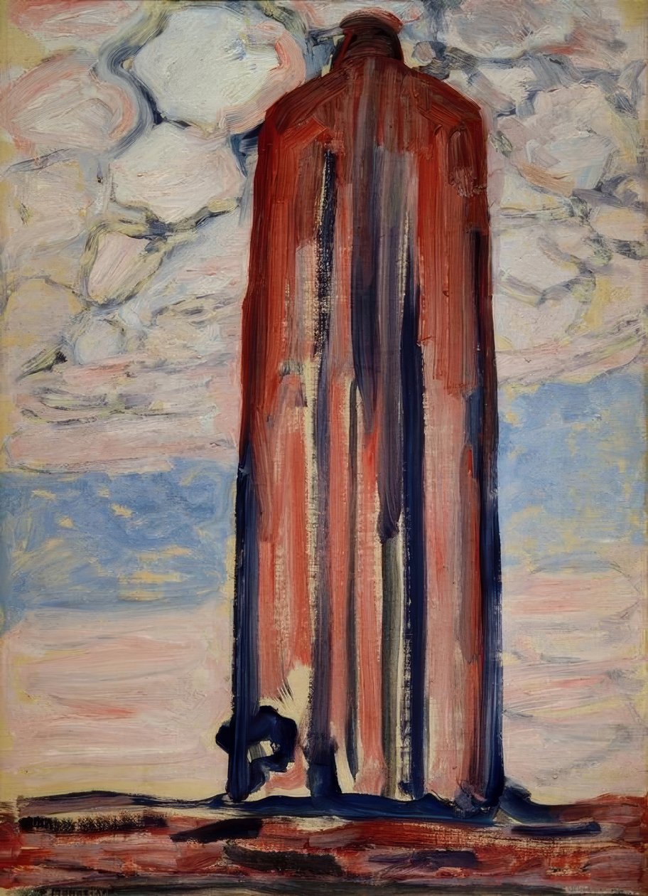 Fyrtårn i Westkapelle af Piet Mondrian