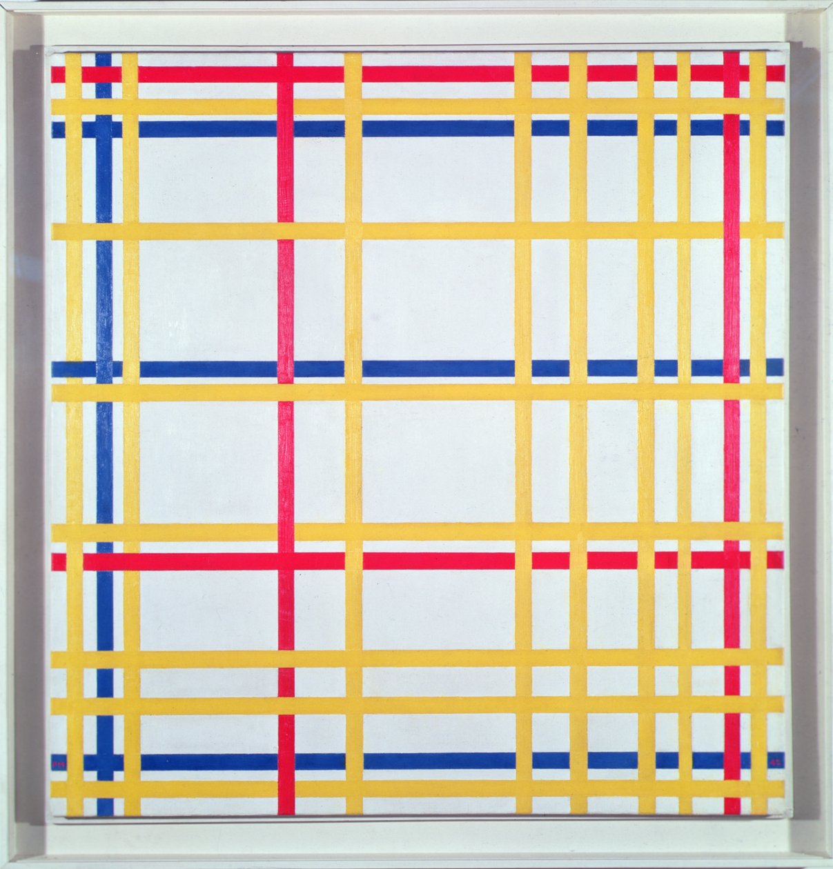 New York City I af Piet Mondrian