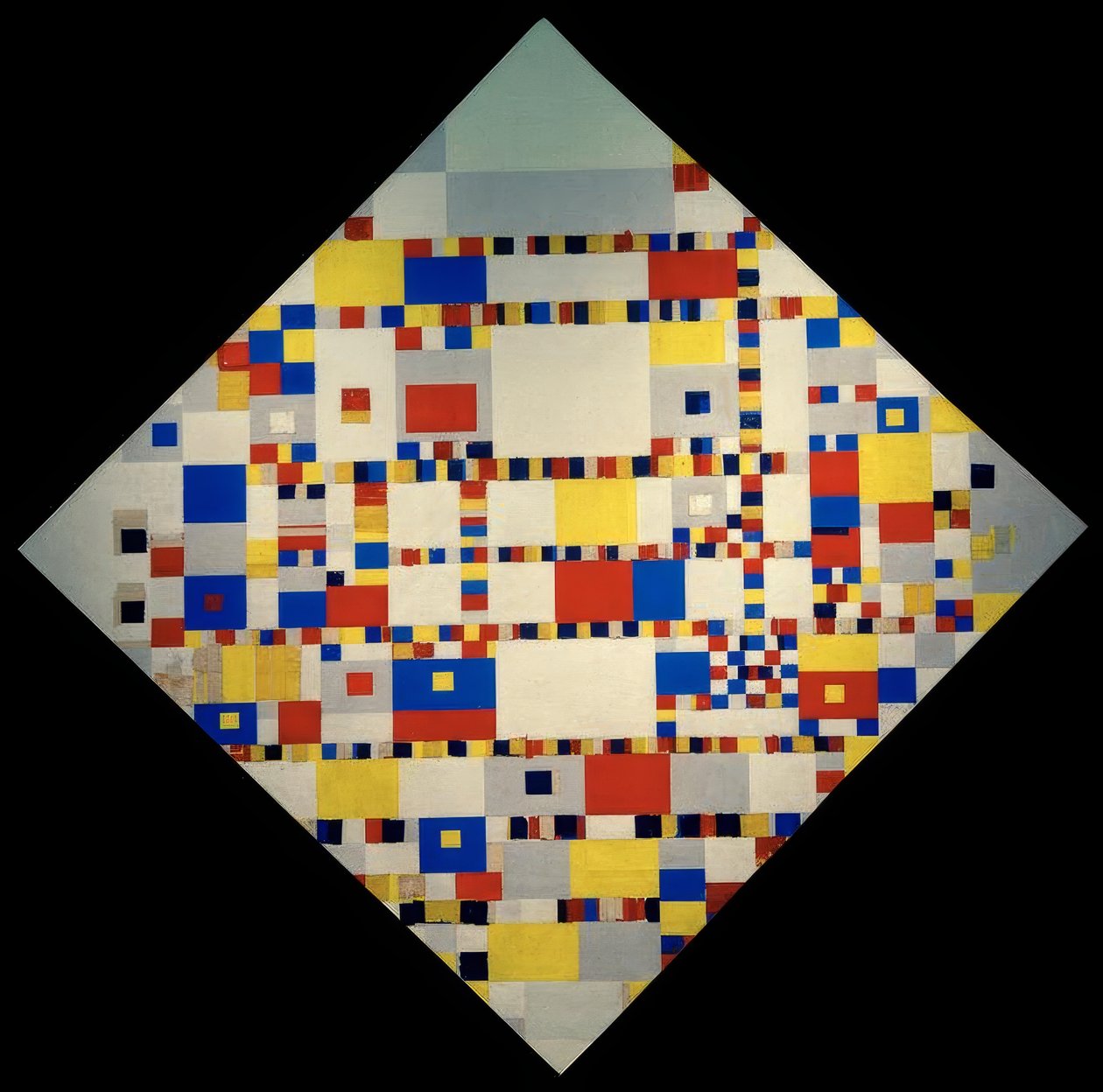 Victory Boogie Woogie af Piet Mondrian
