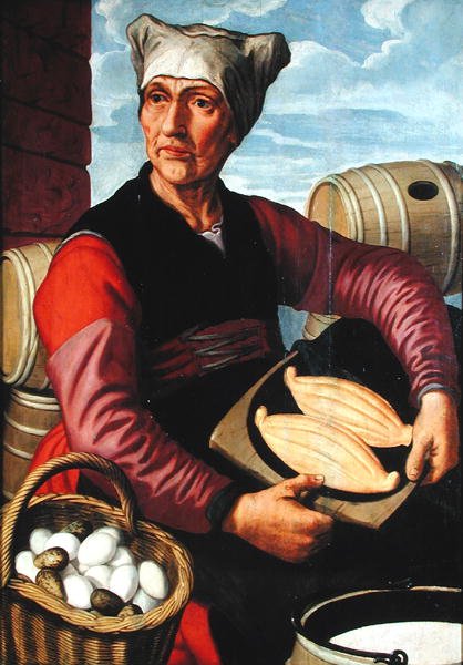 En hollandsk bondekone, 1543 af Pieter Aertsen