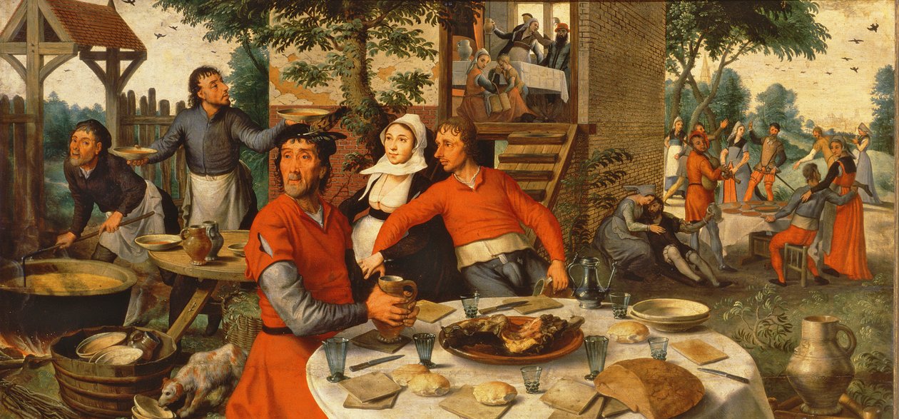 Bondegilde, 1550 af Pieter Aertsen