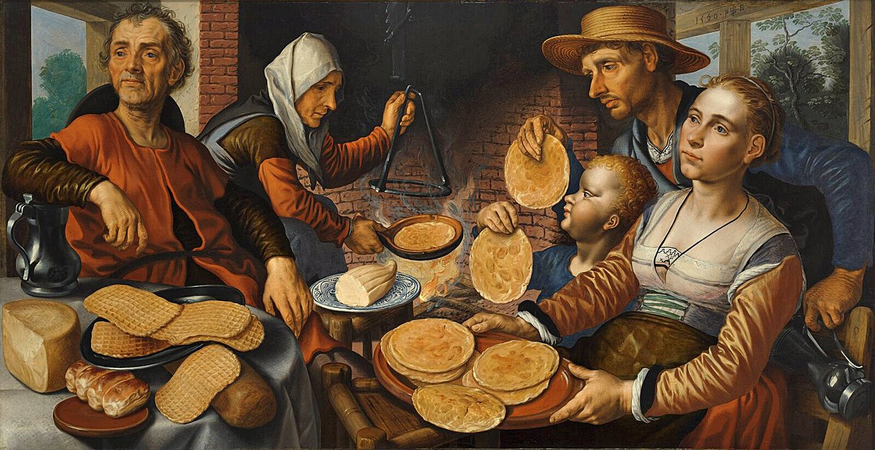 Pandekagebageriet, 1560 af Pieter Aertsen