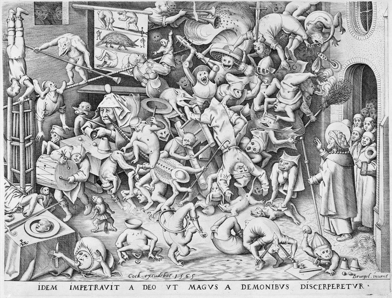 Tryllekunstnerens fald af Pieter Bruegel the Elder