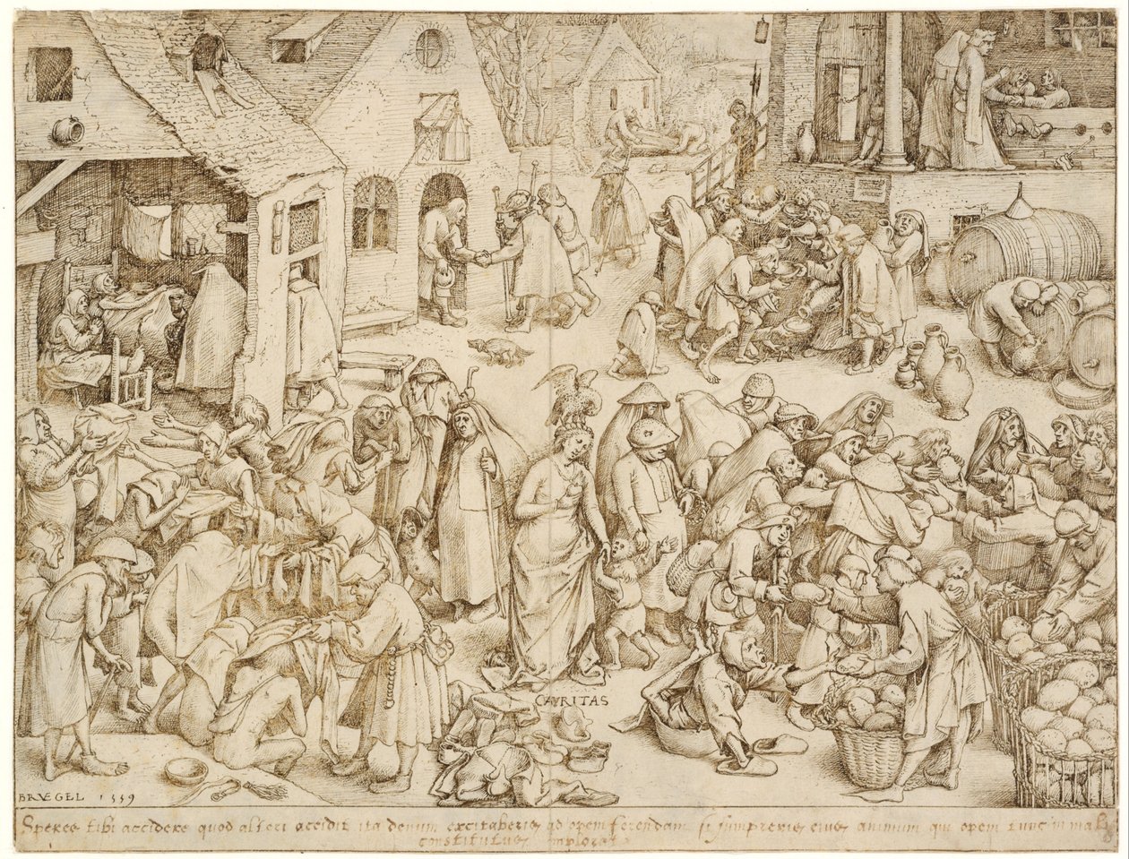 Caritas (velgørenhed) af Pieter Bruegel the Elder