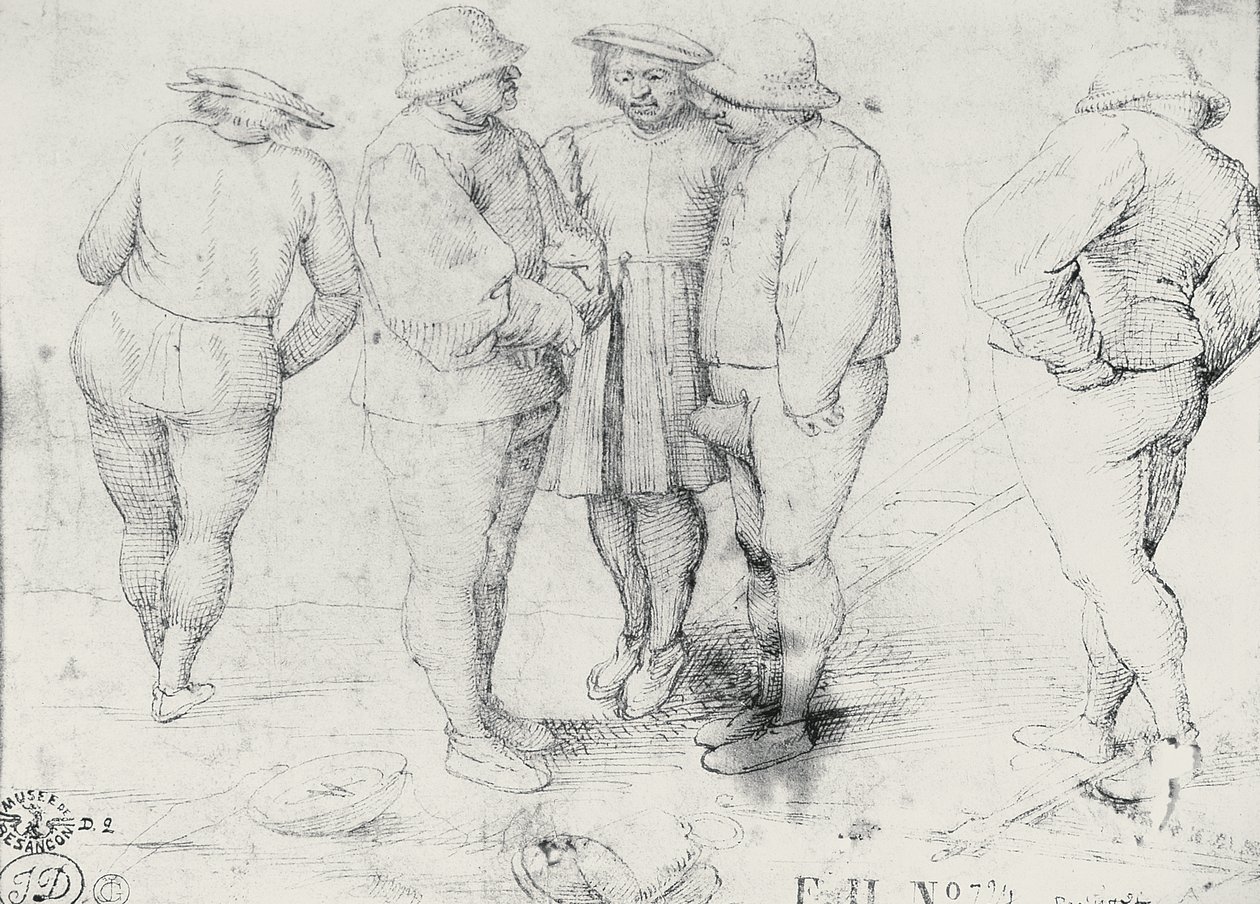 Bønder i Samtale af Pieter Bruegel the Elder