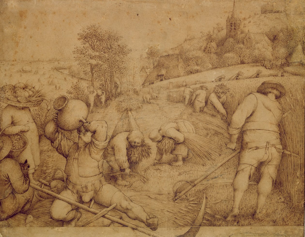 Sommer, 1568 (pen og blæk på papir) af Pieter Bruegel the Elder