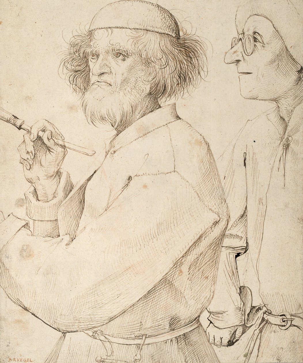 Maleren og køberen, 1565 af Pieter Bruegel the Elder