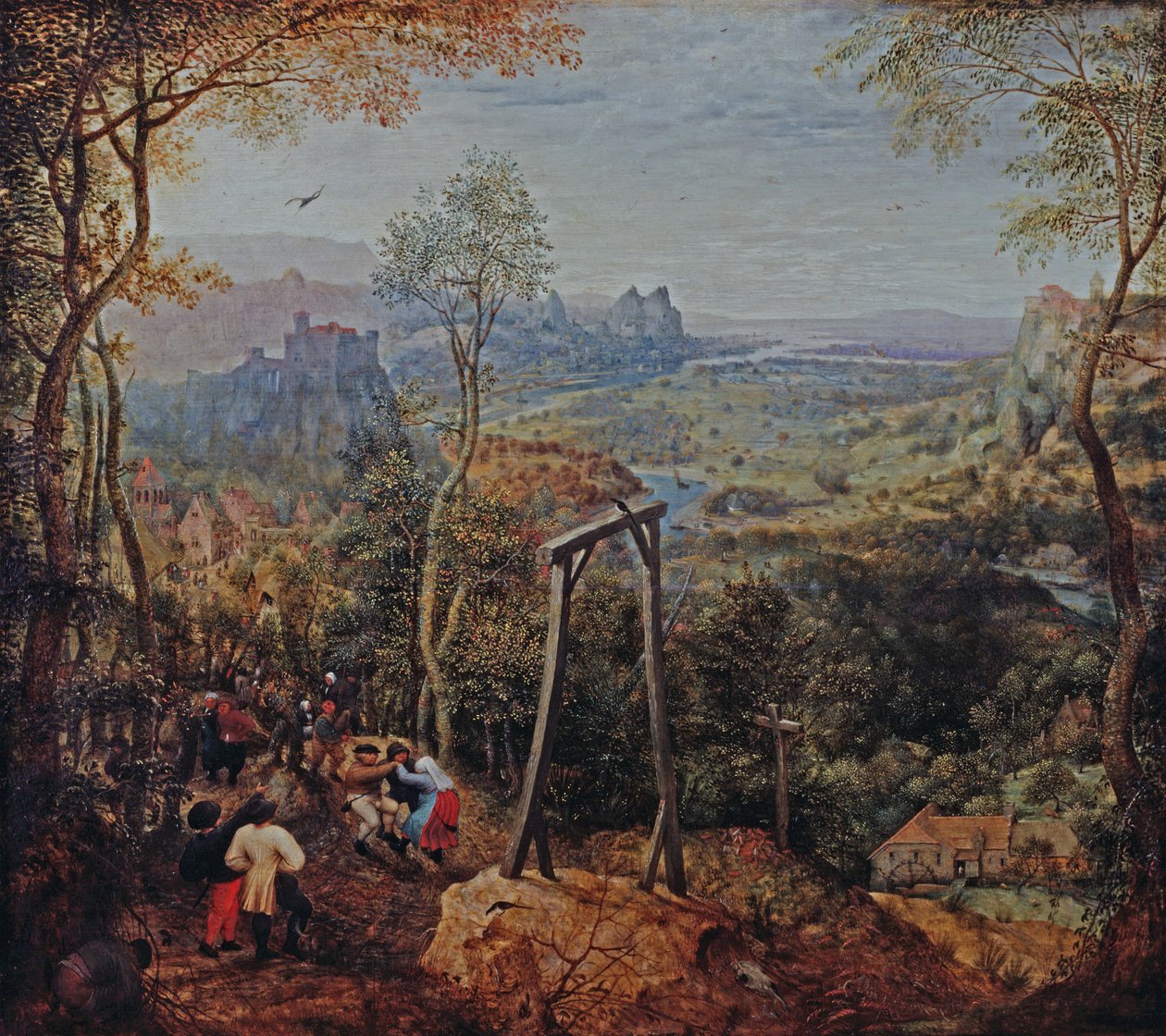 Skurken på galgen af Pieter Bruegel the Elder
