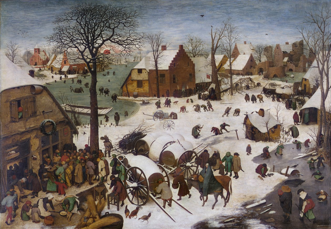Betlehem -folketællingen af Pieter Bruegel the Elder