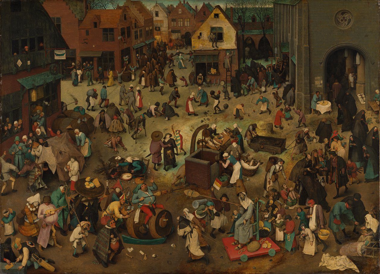 Kampen mellem karneval og fastelavn af Pieter Bruegel the Elder