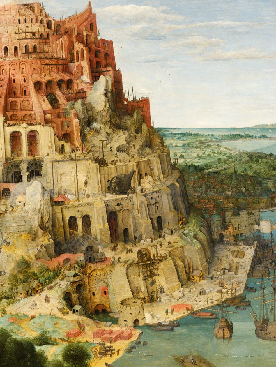 Babels tårn (detaljer) af Pieter Bruegel the Elder