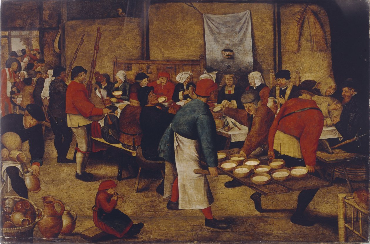 Bryllupsmåltid i laden af Pieter Brueghel the Younger