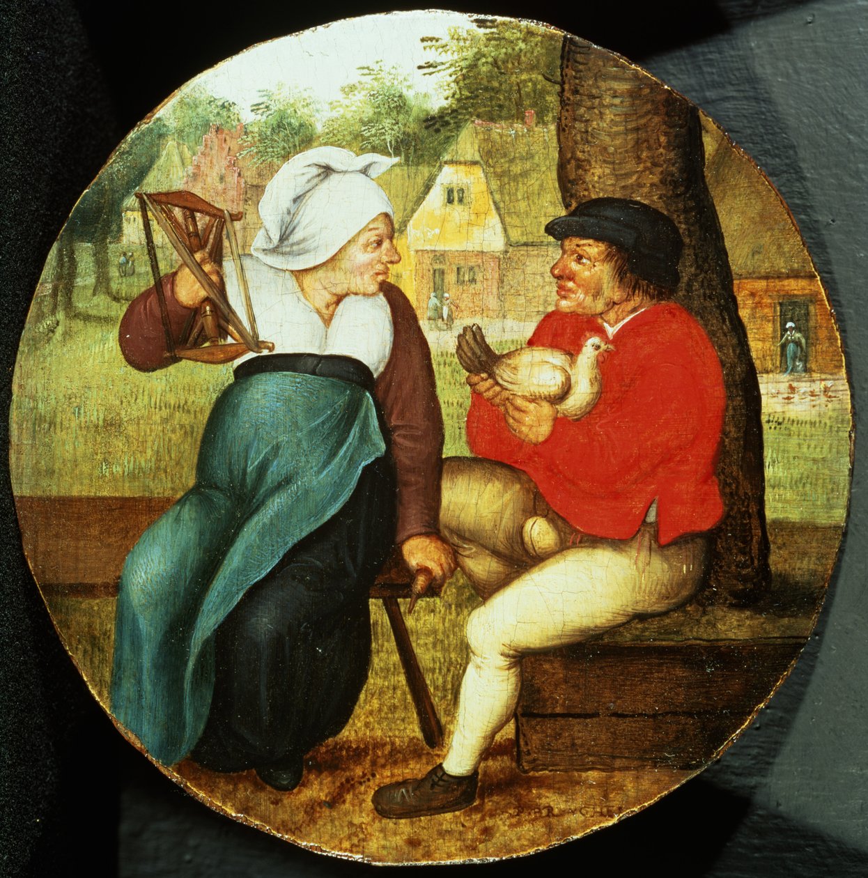 Et flamsk ordsprog (panel) af Pieter Brueghel the Younger