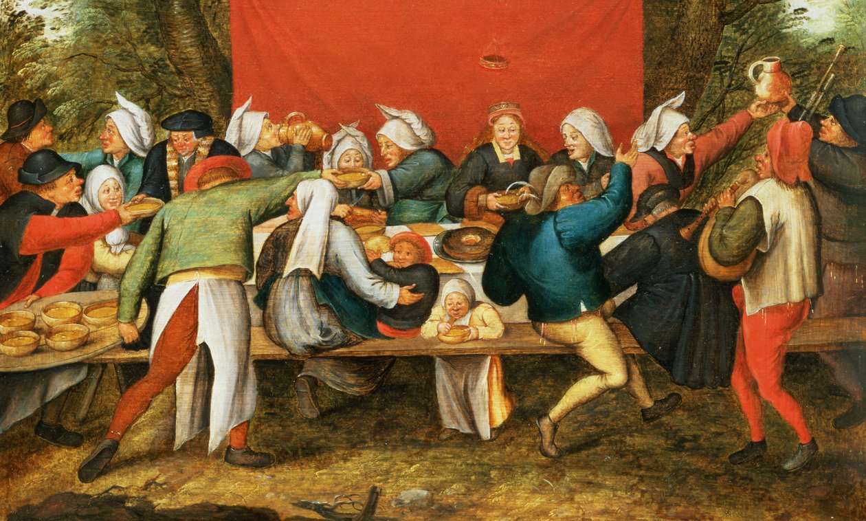 En bryllupsfest (panel) af Pieter Brueghel the Younger