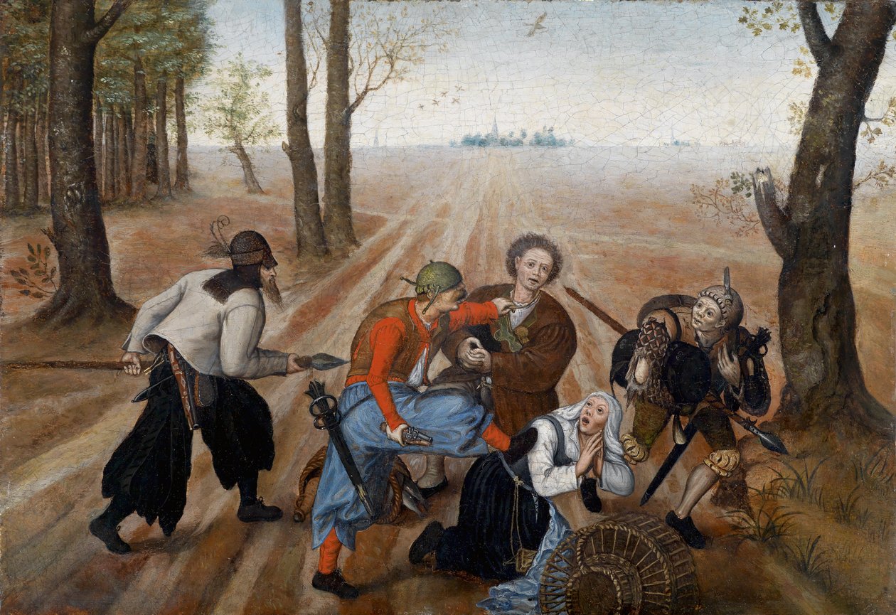 Angreb på et landbrugspar af Pieter Brueghel the Younger
