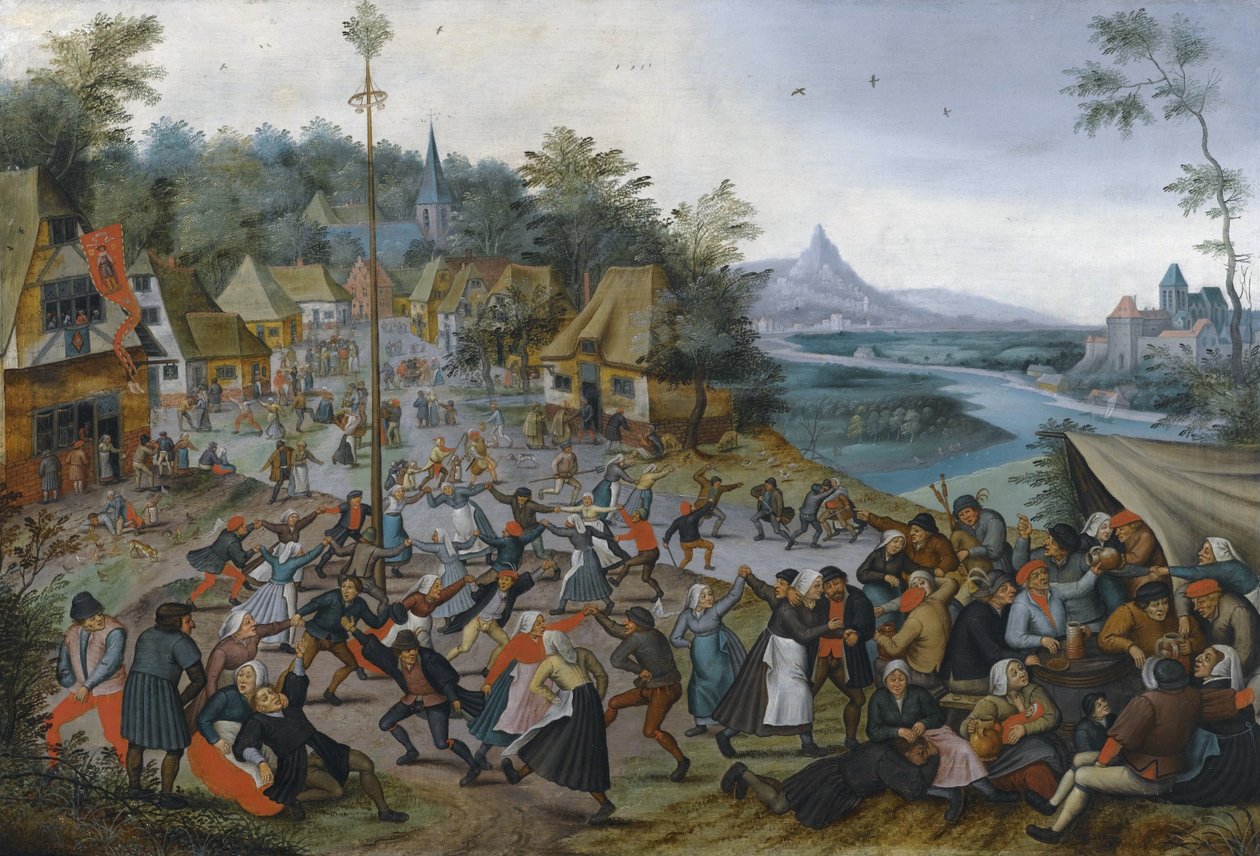 St. Georges Kermis med dansen af Pieter Brueghel the Younger
