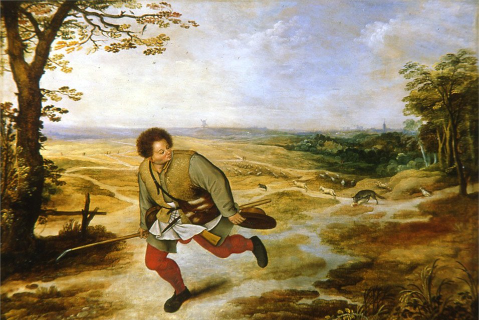 Den utro hyrde af Pieter Brueghel the Younger