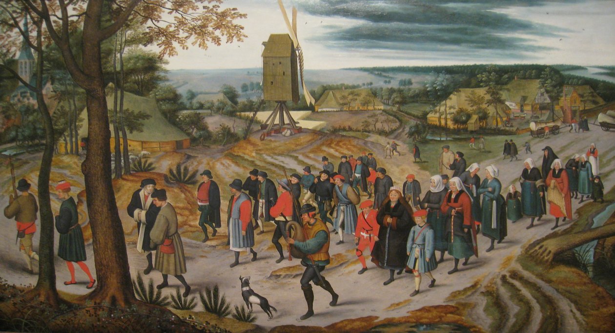 Ægteskabsprocessen af Pieter Brueghel the Younger