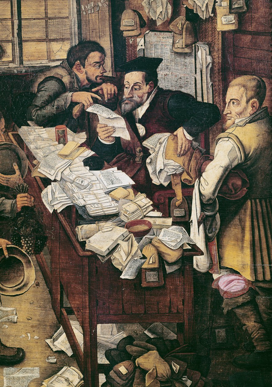 Betalingen af det årlige kontingent (detaljer for GIR79511) af Pieter Brueghel the Younger
