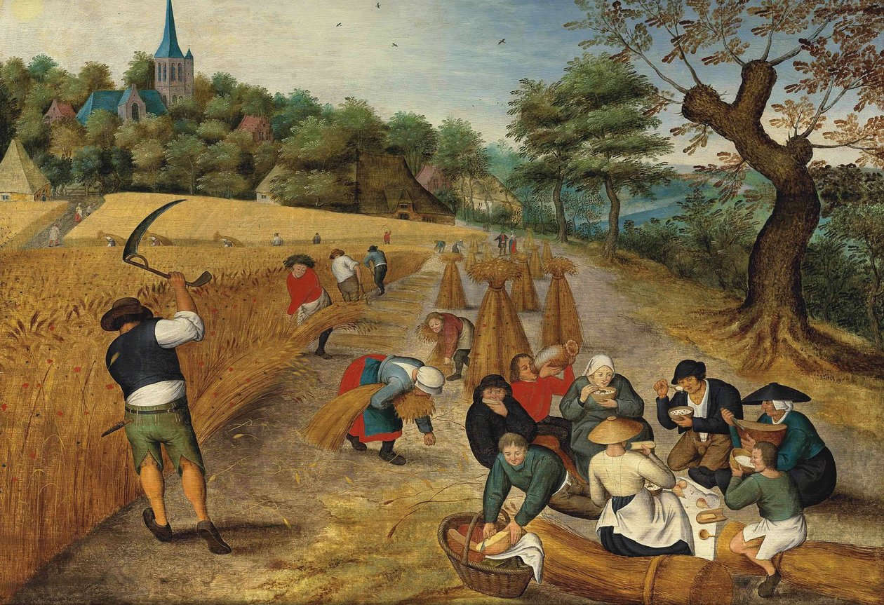 Sommer, mejetærsker af Pieter Brueghel the Younger