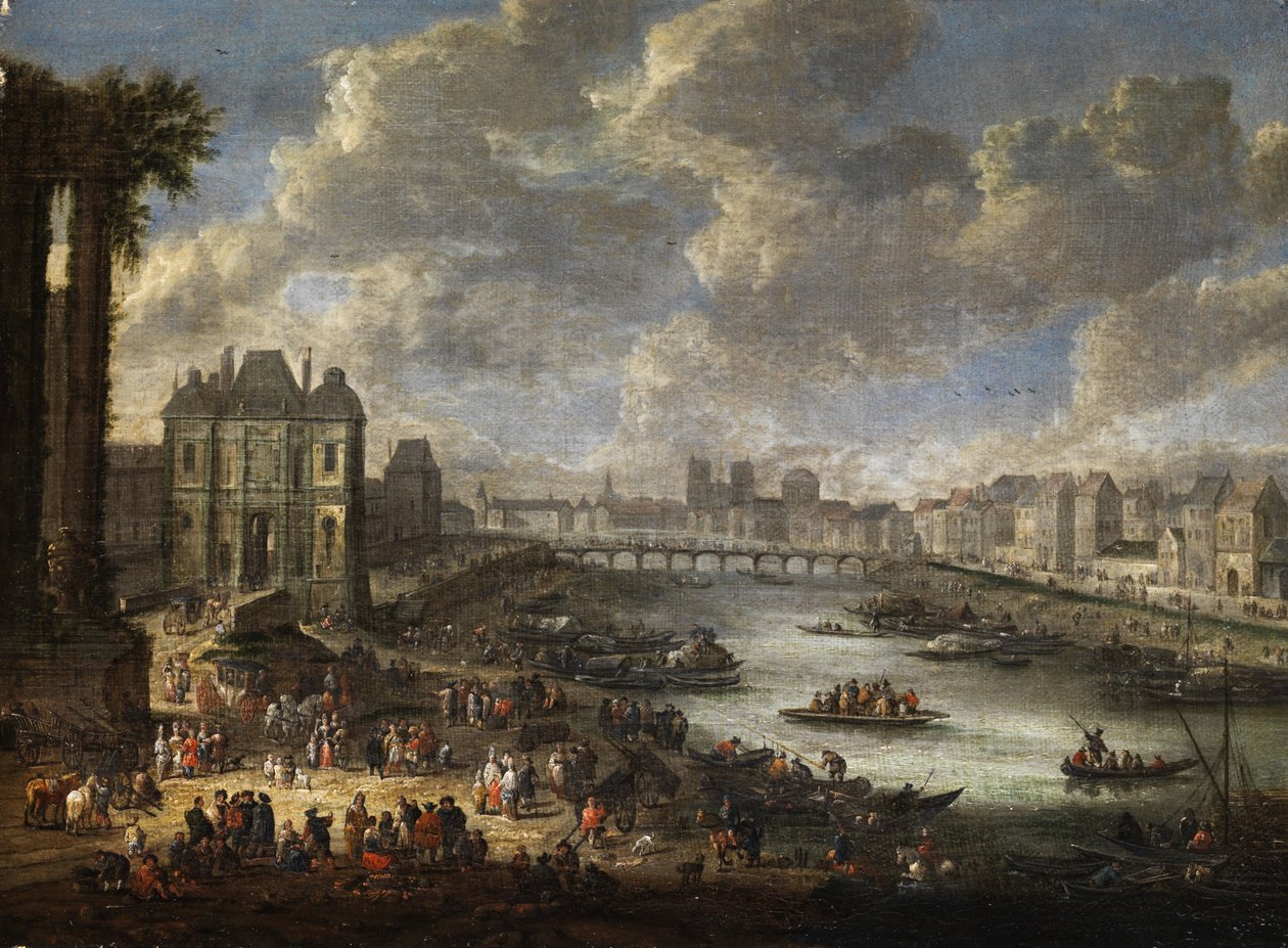 Udsigt over Paris af Pieter Casteels II