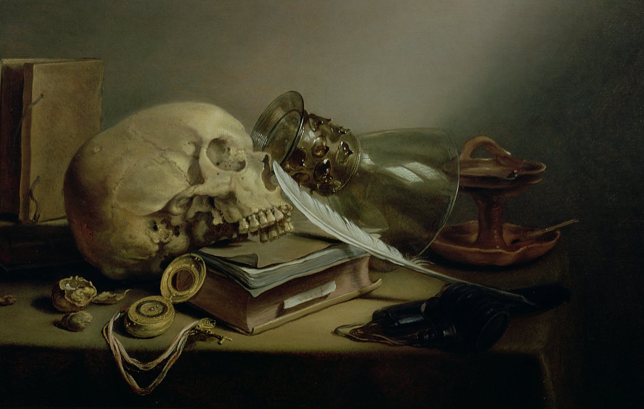 Et Vanitas-stilleben af Pieter Claesz