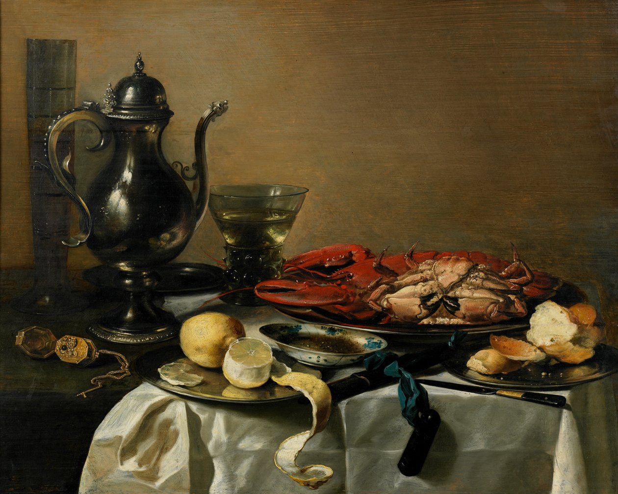 Stilleben, 1643 af Pieter Claesz